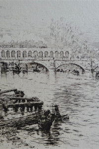 La Seine du Point-du-Jour à Bercy. Charles Jouas un illustrateur de Paris