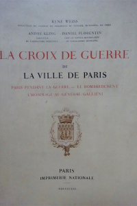 La Croix de guerre de la ville de Paris