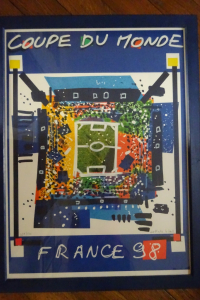 Affiche de la Coupe du Monde de Football. France 98.