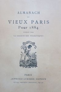 Almanach du vieux Paris pour 1884