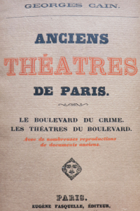 Anciens théâtres de Paris