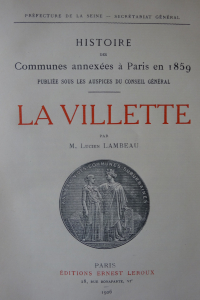 Histoire des communes annexées à Paris en 1859 La Villette