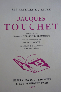 Les artistes du livre. Jacques Touchet