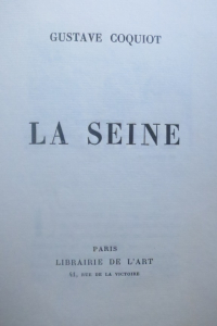 La Seine. Gustave Coquiot