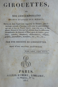 Dictionnaire des girouettes ou nos contemporains par une société de girouettes