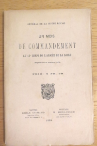 Un mois de commandement au 15e corps de l'armée de la Loire