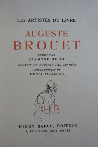 Les Artistes du livre.  Auguste Brouet