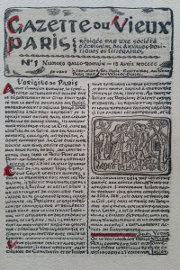 La Gazette du Vieux Paris Portefeuille toilé illustré