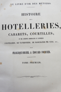 Histoire des hôtelleries cabarets courtilles