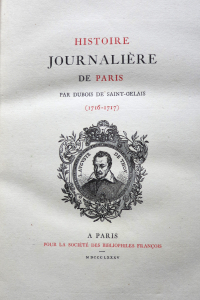 Histoire journalière de Paris