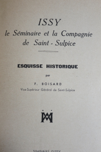 Issy le Séminaire et la compagnie de Saint Sulpice
