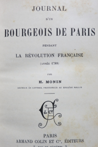 Journal d'un bourgeois de Paris pendant la Révolution française