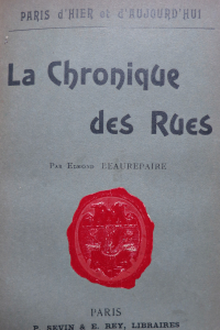 La chronique des rues