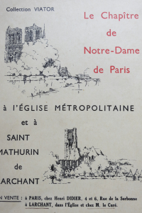 Le chapitre de Notre Dame de Paris à l'Eglise métropolitaine