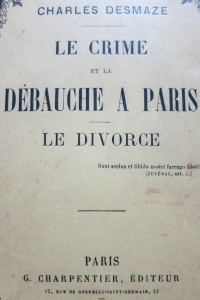 Le crime et la débauche à Paris