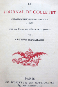 Le journal de Colletet