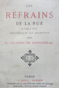 Les refrains de la rue