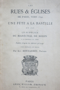 Les rues et églises de Paris vers 1500