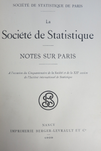 La Société de Statistique Notes sur Paris