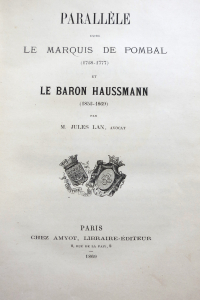 Parallèle entre le marquis de Pombal et le baron Haussmann