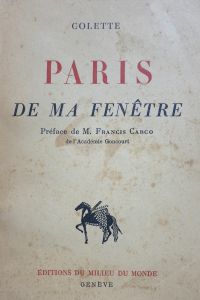 Paris de ma fenêtre Préface de M.Francis Carco