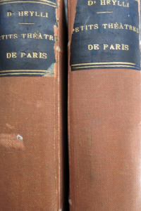 Chroniques des petits théâtres de Paris