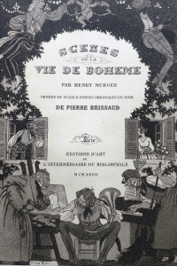 Scènes de la vie de Bohème. Illustrations de Pierre Brissaud.