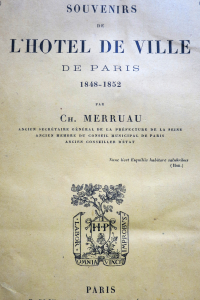 Souvenirs de l'Hôtel de Ville de Paris 1848-1852
