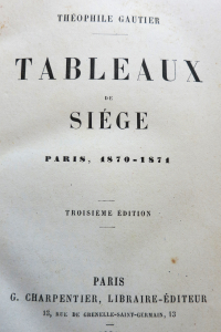 Tableaux de Siège Paris 1870-1871