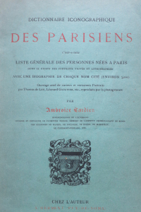 Dictionnaire iconographique des parisiens